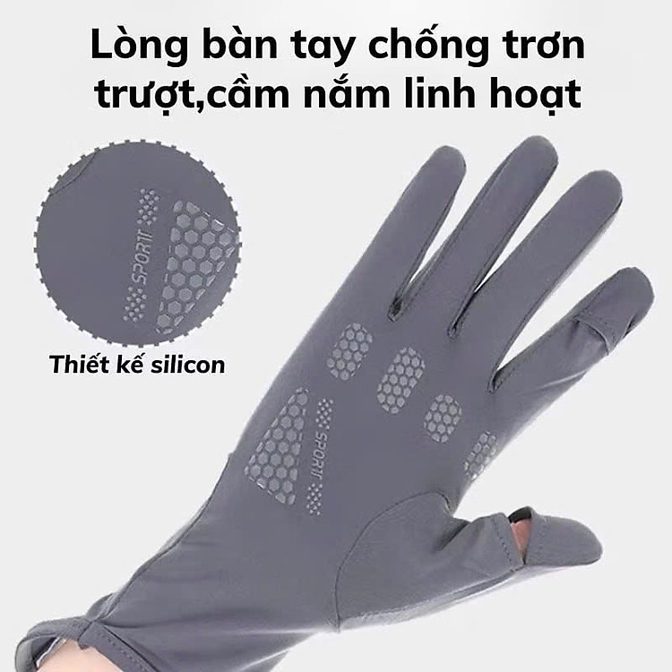 Găng Tay Chống Nắng Dài Vừa Phải, Chống Trượt Thời Trang Mùa Hè, Đàn Hồi - HÀNG CHÍNH HÃNG MINIIN