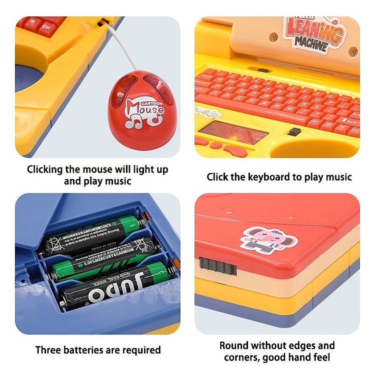 Mua Đồ Chơi Laptop Cho Bé Có Đèn Led Chính hãng Tiết kiệm - Hình ảnh 3