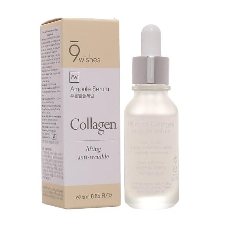 Tinh chất chống lão hóa 9 Wishes Ultimate Collagen Ampule Serum Hàn Quốc 25ml