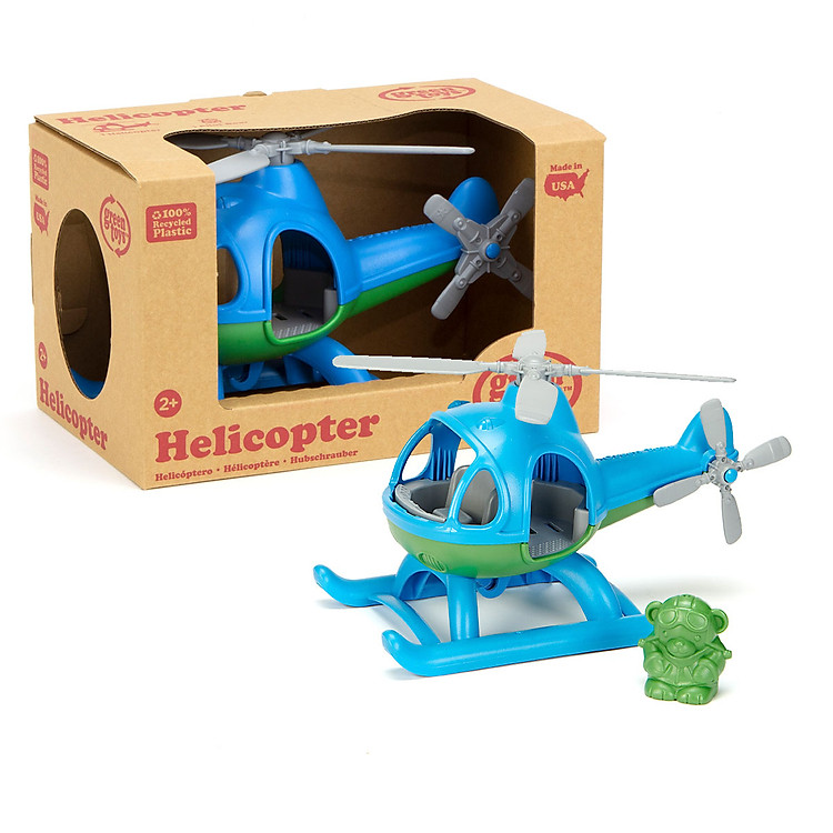 Đồ Chơi Máy Bay Trực Thăng Green Toys Cho Bé Từ 2 Tuổi - Xanh Dương