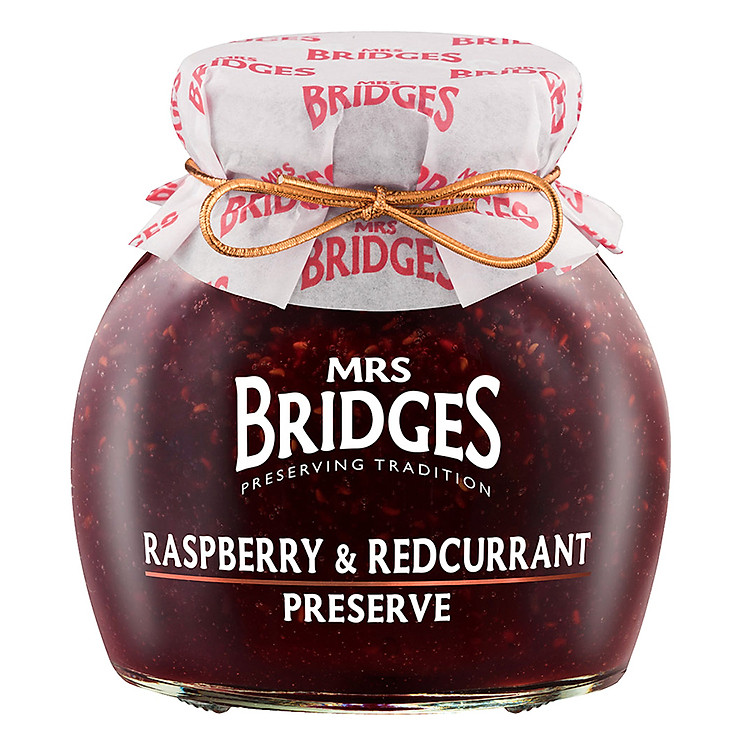 Mứt Dâu Rừng Và Quả Lý Chua Đỏ Mrs Bridges Raspberry And Redcurrant Preserve MB813 (340g)