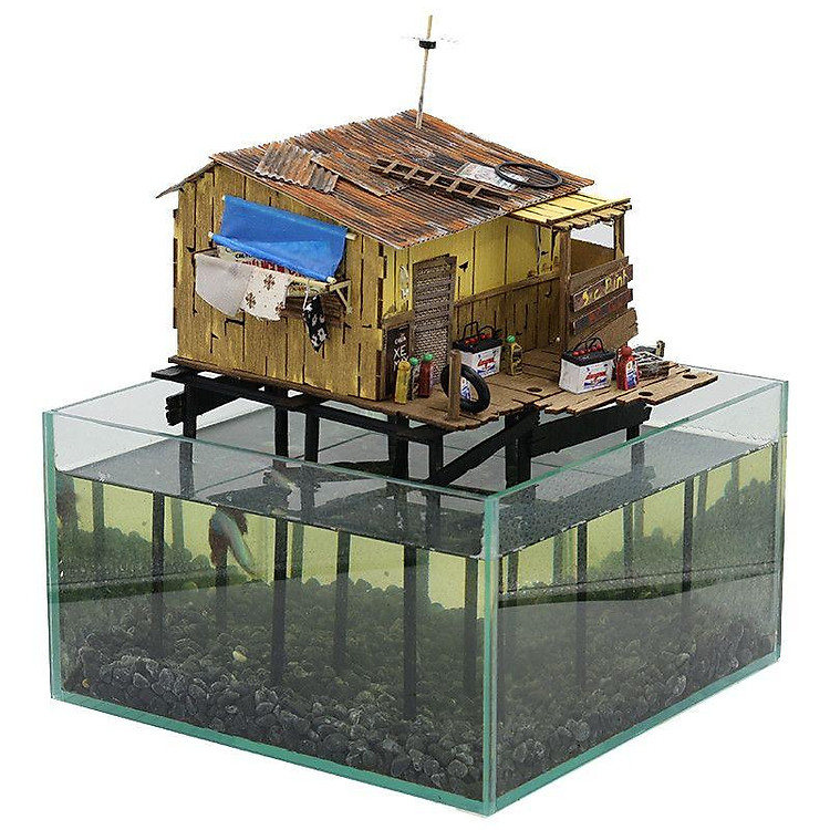 Mô Hình Gỗ Sài Gòn Xưa NS06 Chính hãng Tiết kiệm - Hình ảnh 2