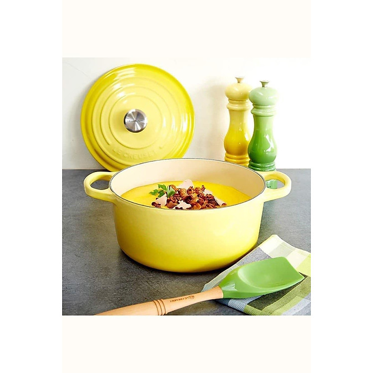 Nồi gang Le Creuset Brater rund Evo 24cm Gelb Hàng Chính Hãng
