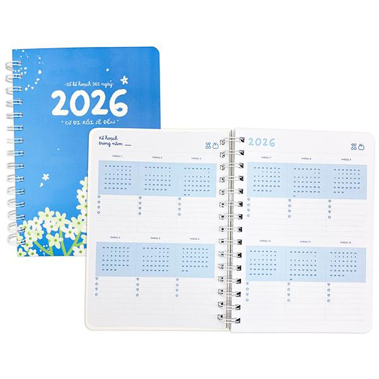Sổ Kế Hoạch 365 Ngày 2026 - Cứ Đi Rồi Sẽ Đến - 218 Trang 100gsm - Sdstationery