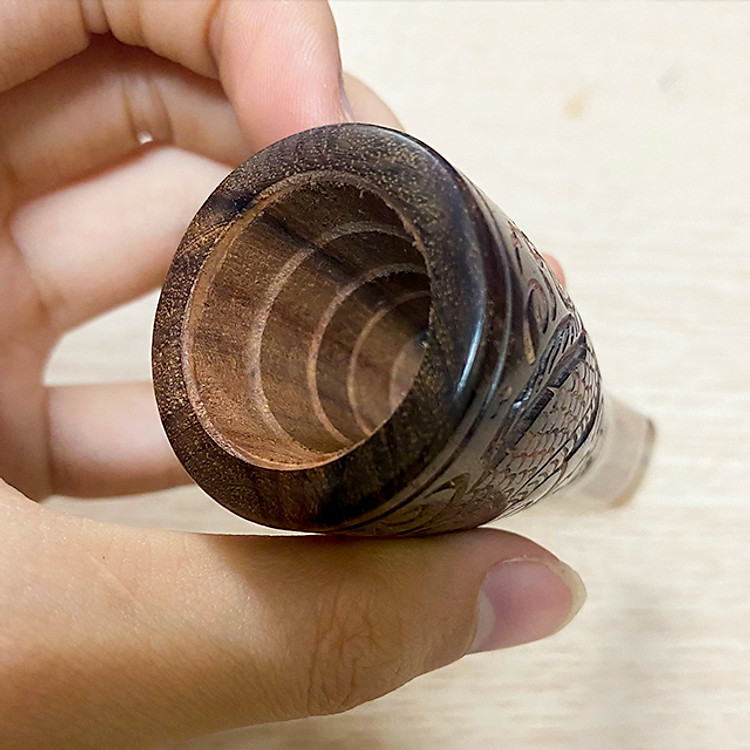 Tẩu Bắt Tóp Xì Gà 30 Free size Khắc Hoa Văn Cao Cấp - Ảnh 3