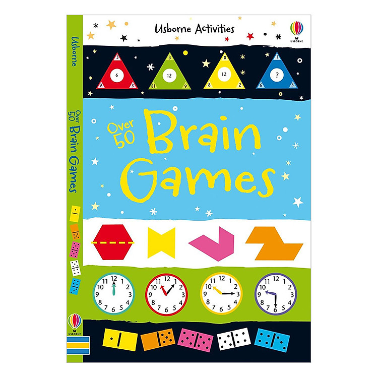 Sách Usborne Over 50 Brain Games