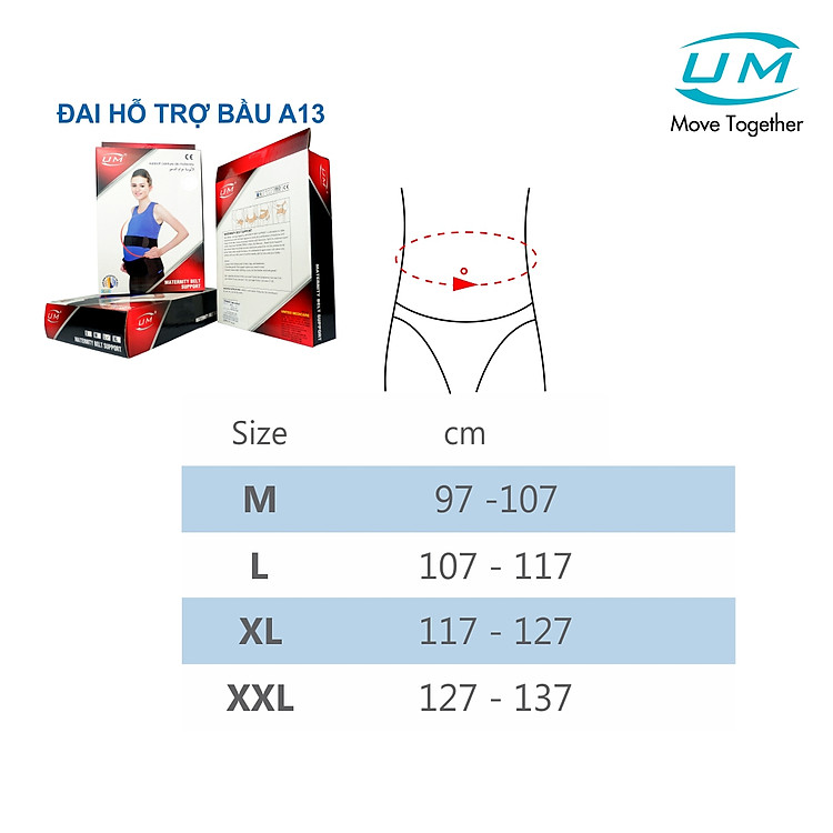 Đai hỗ trợ bầu United Medicare XXL Chính hãng Tiết kiệm - Hình ảnh 2