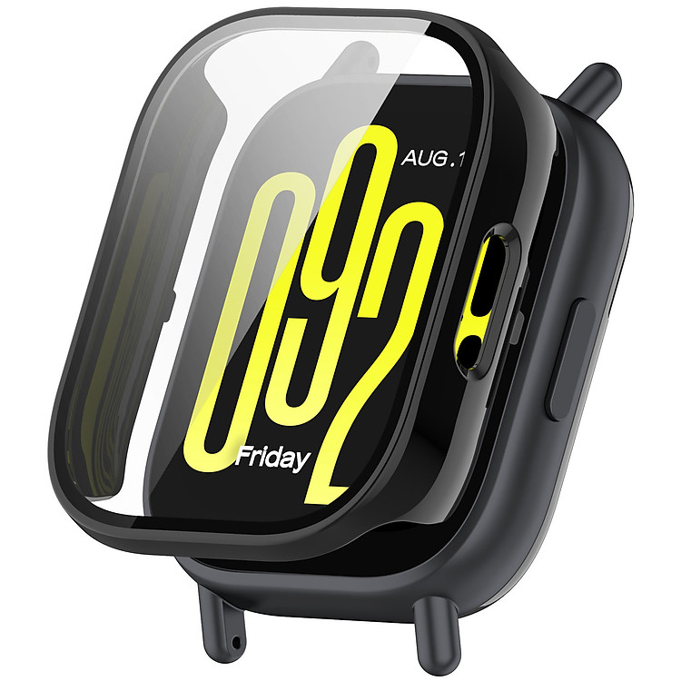 Ốp Case PC Mặt Kính Cường Lực chống va đập cho Xiaomi Redmi Watch 5 Lite / Redmi Watch 5 Active - Hàng Chính Hãng