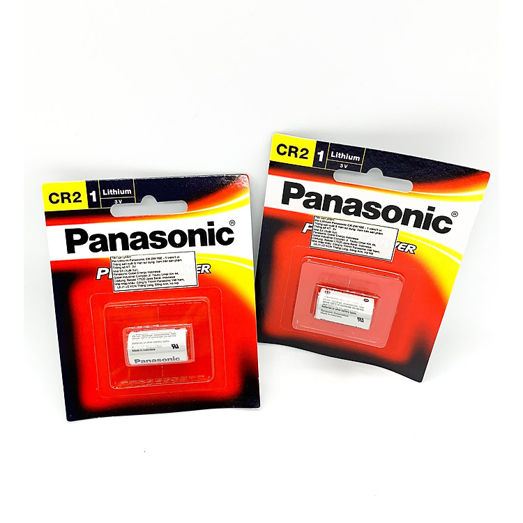 Pin CR2 ( Pin Panasonic CR-2W ) 3V Lithium 2 Viên - Hàng Chính Hãng