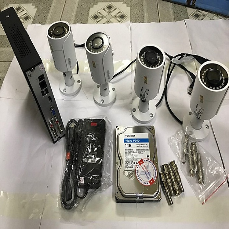 Trọn bộ camera quan sát dahua 4 camera ( Chính Hãng)