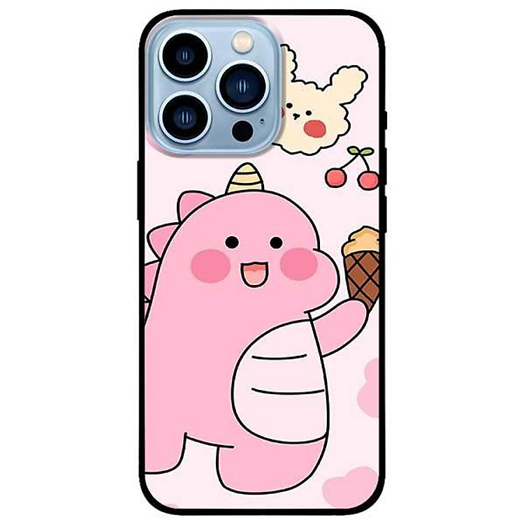 Ốp lưng dành cho Iphone 13 Mini - Iphone 13 - Iphone 13 Pro - Iphone 13 Pro Max - Khủng Long Hồng