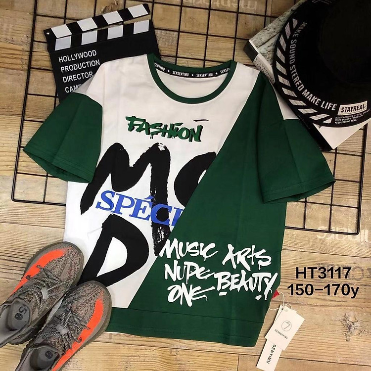 Áo thun cho bé trai phong cách Hàn Quốc cực ngầu size 20-38kg chất cotton 4 chiều mềm mịn mát