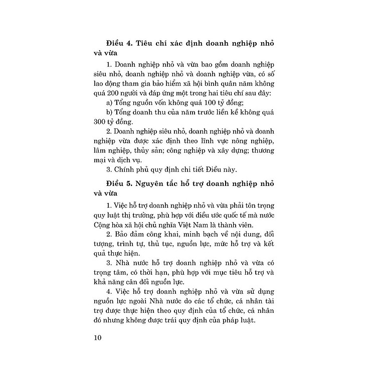 Luật Hỗ Trợ Doanh Nghiệp Nhỏ và Vừa Năm 2017 (Sửa Đổi, Bổ Sung Năm 2020, 2023) - Ảnh 7
