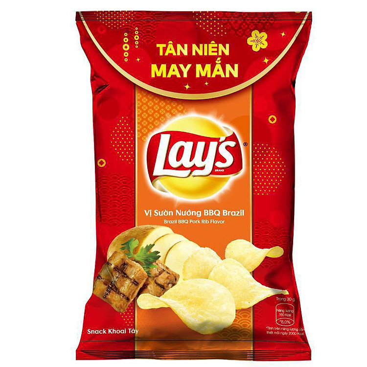 Lays Khoai Tây Sườn Nướng 29 gr