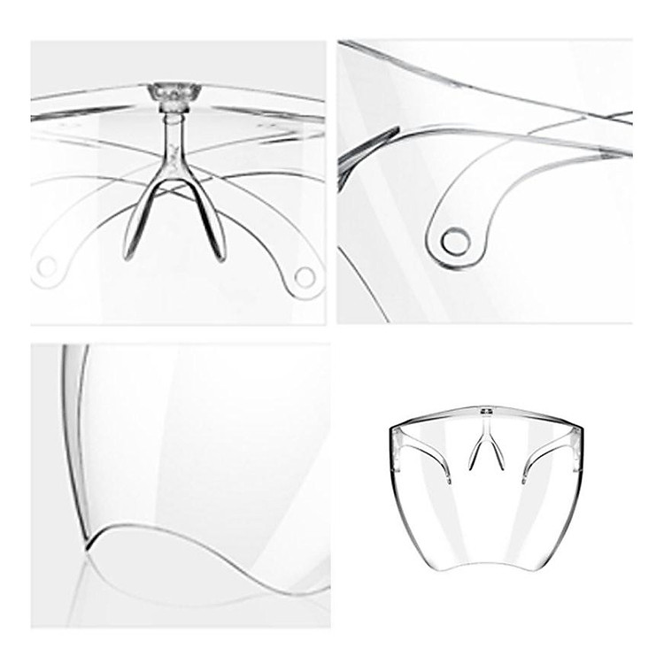 Kính Chống giọt bắn 2 in 1 trong suốt phòng dịch