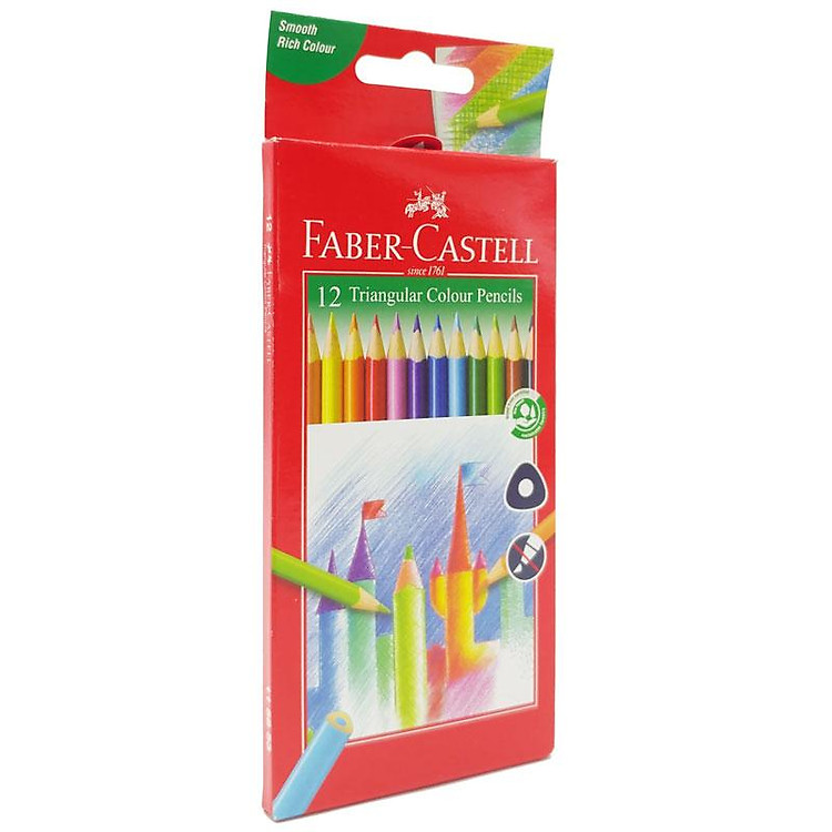Hộp Bút Chì Màu Tam Giác Faber-Castell (12 chiếc) - Ảnh 2