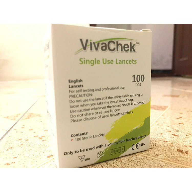 Kim lấy máu đo đường huyết VivaChek Ino 100 kim/hộp