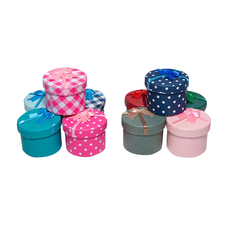 Hộp Quà Tròn T001 (10 chiếc) - 4.5 x 3 cm - Ảnh 3