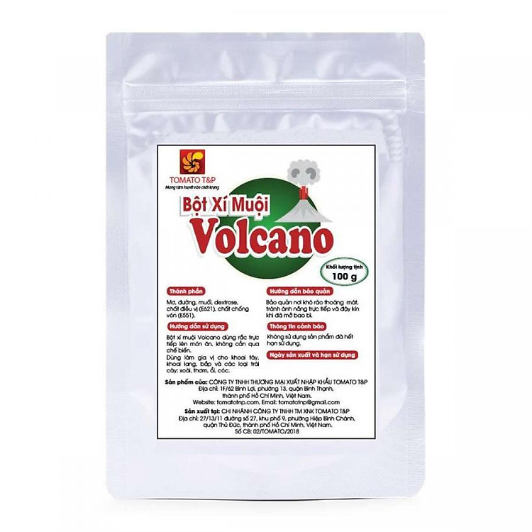 Bột xí muội Volcano (100g / Gói)