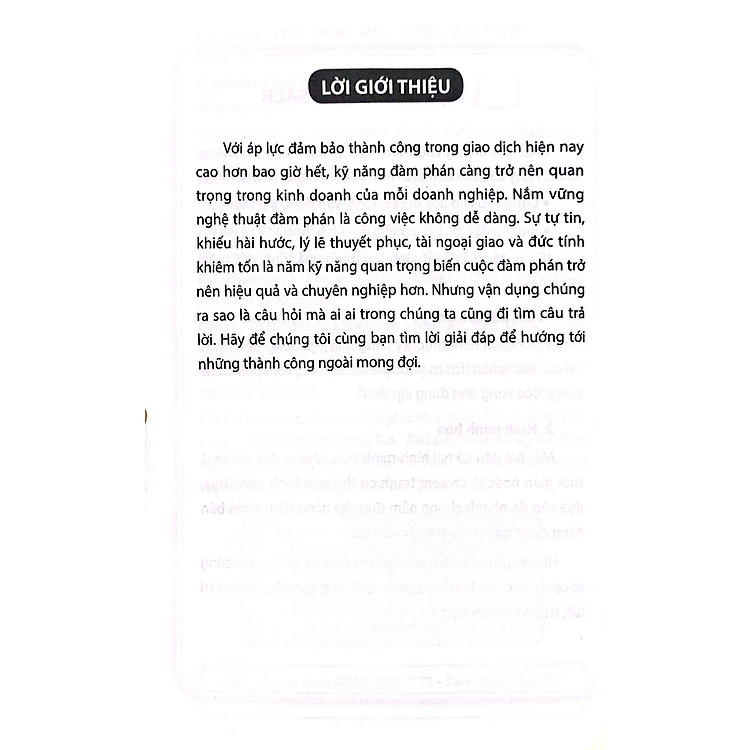 Kỹ Năng Đàm Phán Bậc Thầy - Ảnh 6