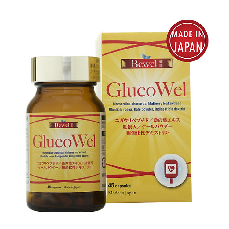 Thực phẩm chức năng Bewel Glucowel hỗ trợ điều trị tiểu đường