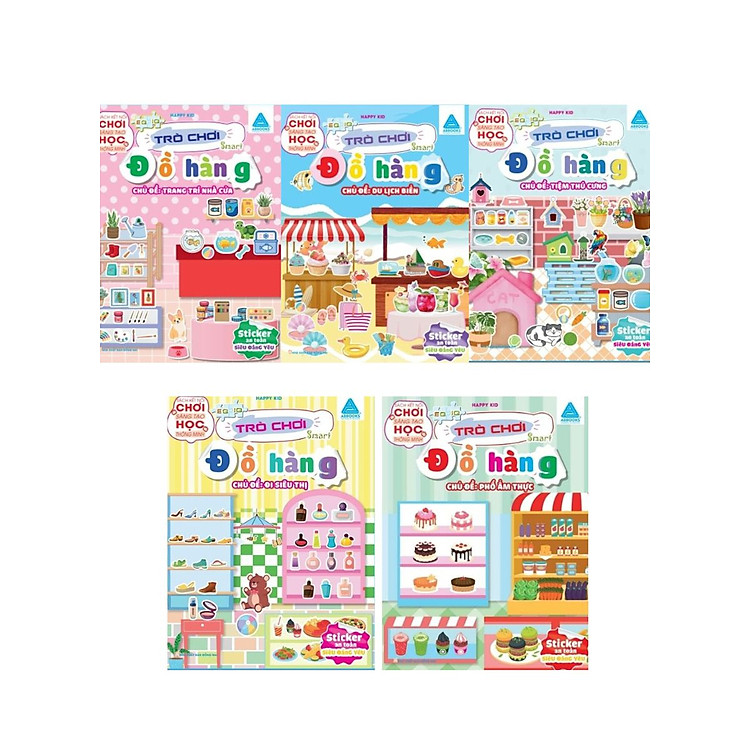Combo Sách Kết Nối Chơi Sáng Tạo Học Thông Minh - Trò Chơi Đồ Hàng Nhiều Chủ Đề (Bộ 5 Cuốn) - ABB