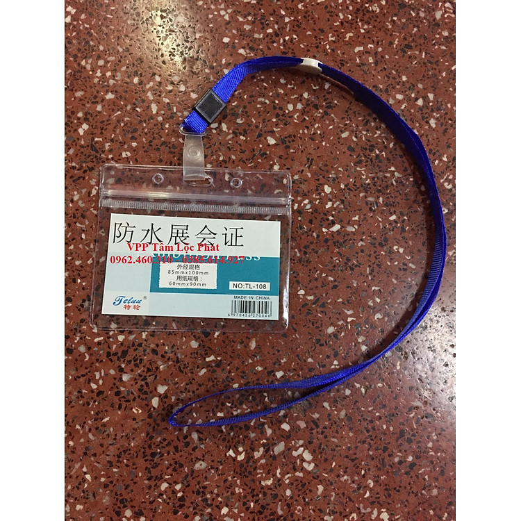 Bộ Thẻ Đeo Nhân Viên 108 (50 bộ) + Dây Đeo Thẻ Lụa