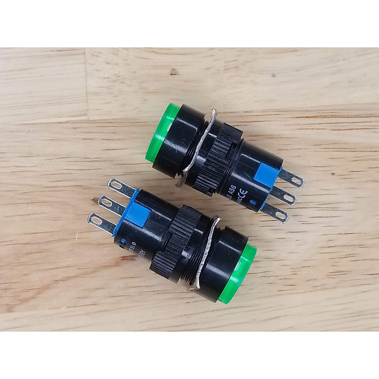 Công tắc nút nhấn giữ LA16Y-11Z AB6Y-A kích thước 16mm