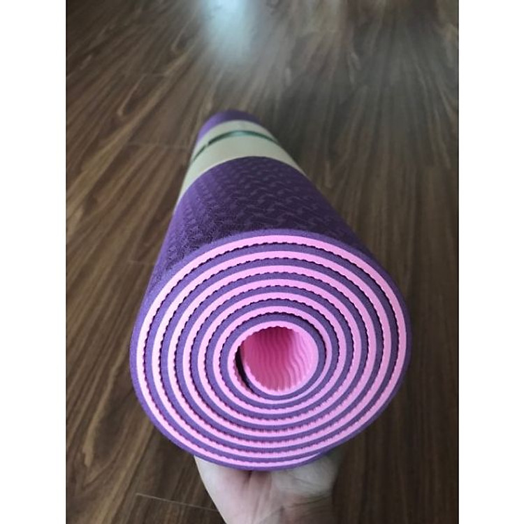 Thảm tập YOGA TPE Cao Cấp 2 lớp- 6mm dộ bám cao , chống trơn trượt