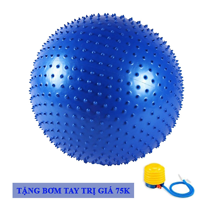 Bóng Tập Yoga Chất Liệu Cao Su Có Gai Massage DNS010 Chính Hãng Đại Nam Sport + Kèm Bơm Tay Mini