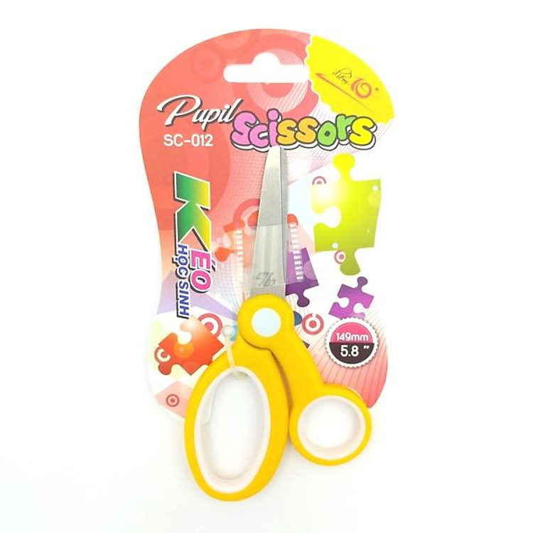 Kéo Học Sinh SC – 012 (Màu Vàng)