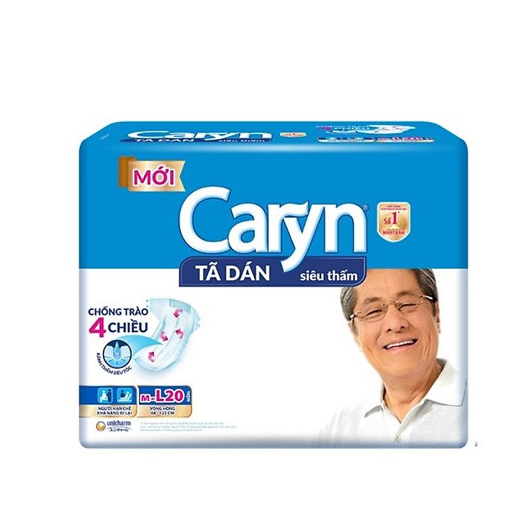 Tã dán người lớn Caryn m-L20 (size L 20 miếng)