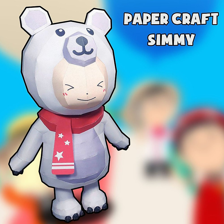 Mô hình giấy Play Together nhân vật Simmy