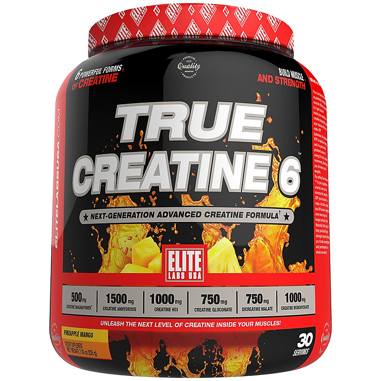 Sữa Tăng Sức Mạnh Và Sức Bền True Creatine 6 Pineaple Mango
