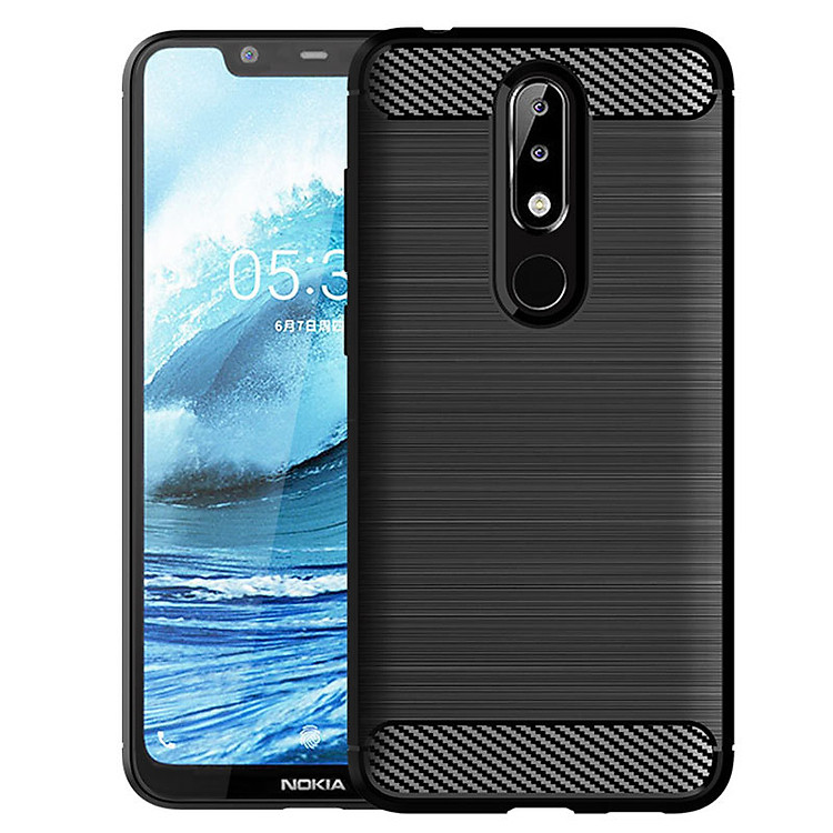 Ốp Lưng Chống Sốc Vân Cabon Cho Điện Thoại Nokia 5.1 Plus