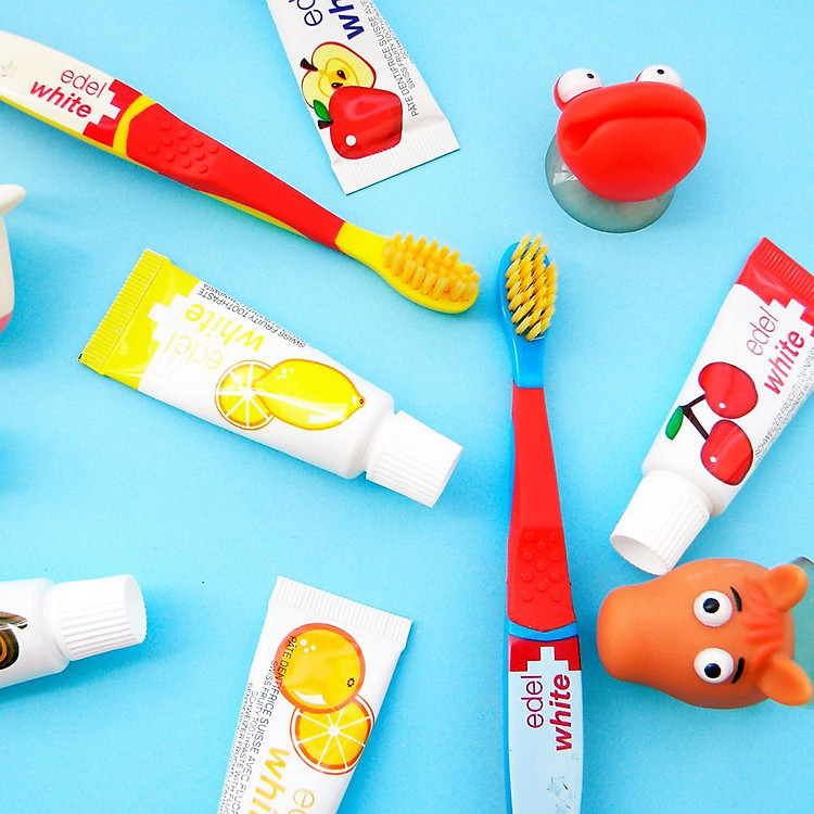 Hộp Kem Đánh Răng Cho Bé EDELWHITE Chính hãng Tiết kiệm - Hình ảnh 3