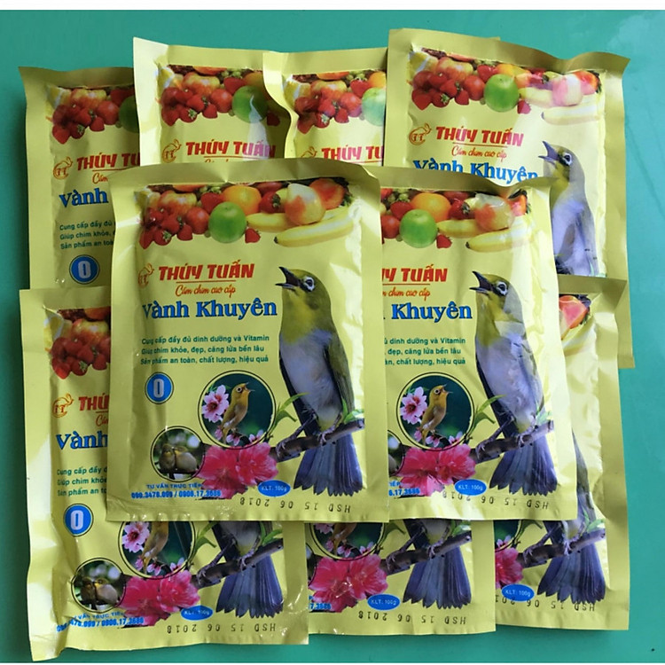 (Combo 5 gói) Cám chim Thúy Tuấn - Thức ăn dành cho các loại chim cảnh