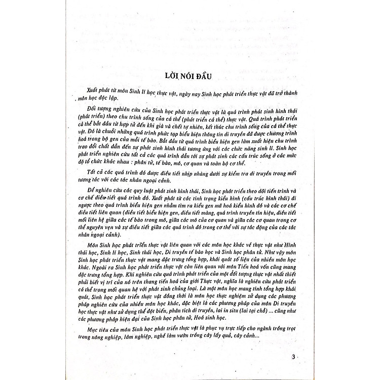 Sinh Học Phát Triển Thực Vật - Ảnh 3