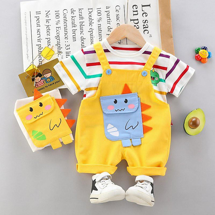 Set yếm khủng long bé trai