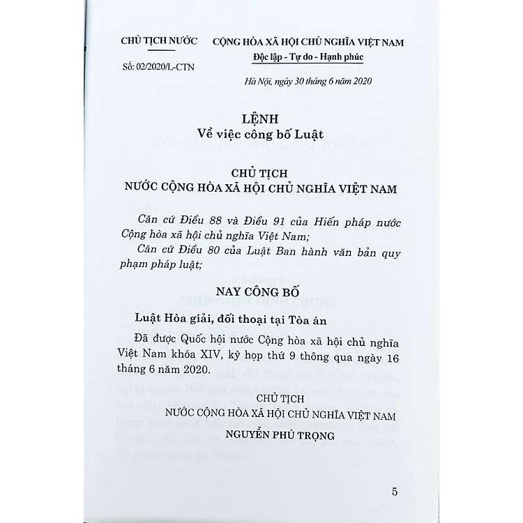 Luật Hòa Giải, Đối Thoại Tại Tòa Án (Hiện Hành) - Ảnh 3