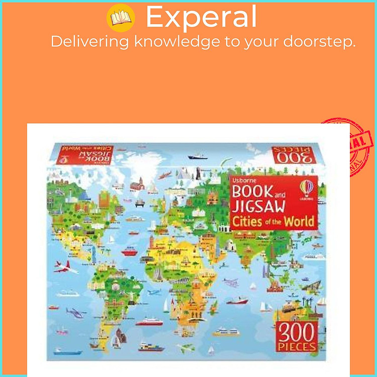 Sách - Usborne Book and Jigsaw Cities of the World by Sam Smith Kirsteen Robson Mattia Cerato (UK edition, paperback)