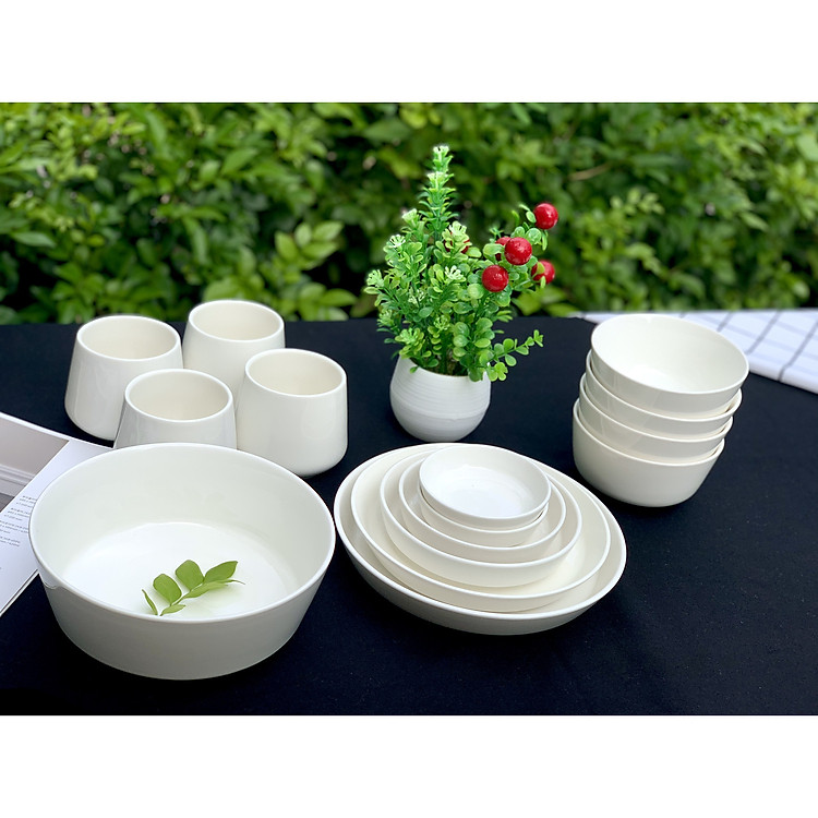Bộ bát đĩa 4 người 15P - Mono - Erato - Hàng nhập khẩu Hàn Quốc