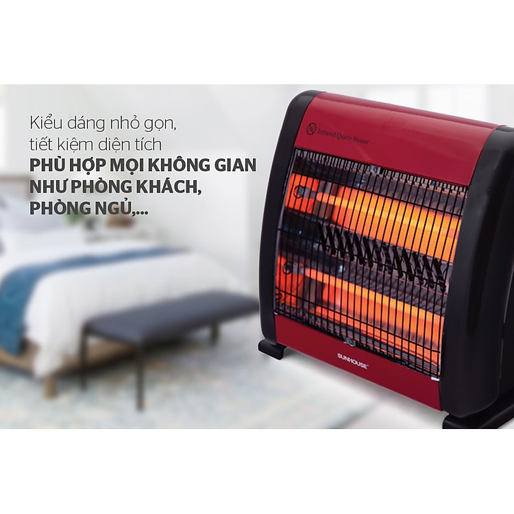 Sưởi Điện Hồng Ngoại SUNHOUSE SHD7013 800W- Hàng chính hãng