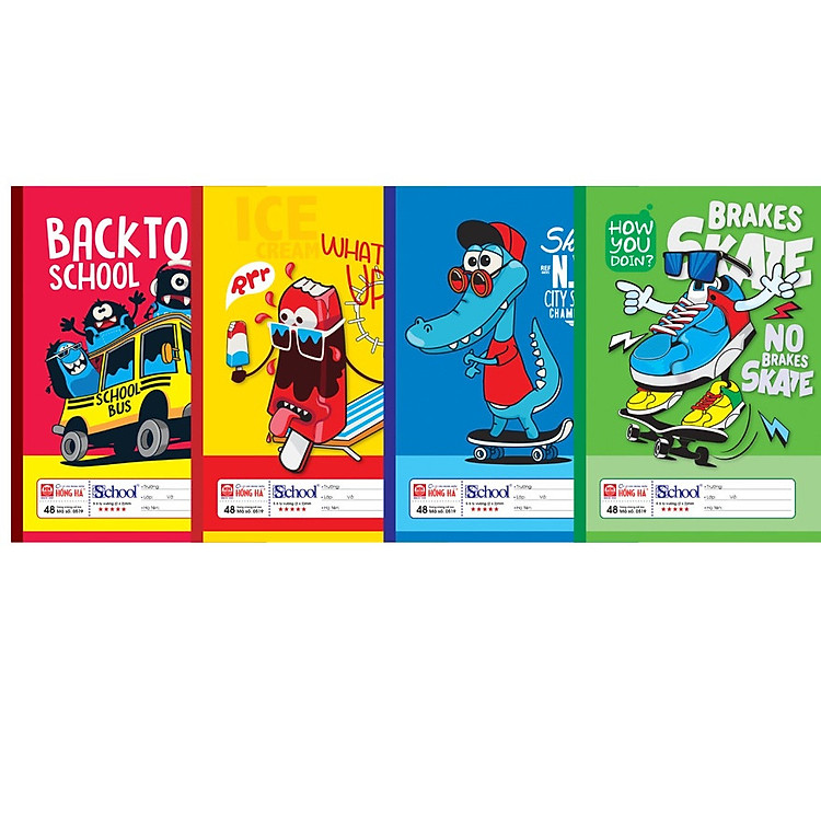 Lốc 10 vở ô ly Hồng Hà 0519