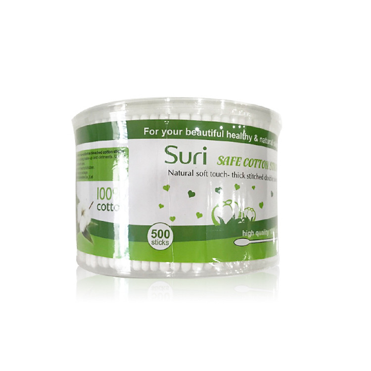 Tăm Bông Trang Điểm Suri Hộp 500 cây