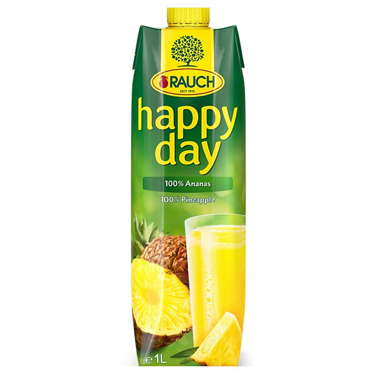 Nước Ép Dứa nguyên chất 100% Rauch - Happy Day 1L