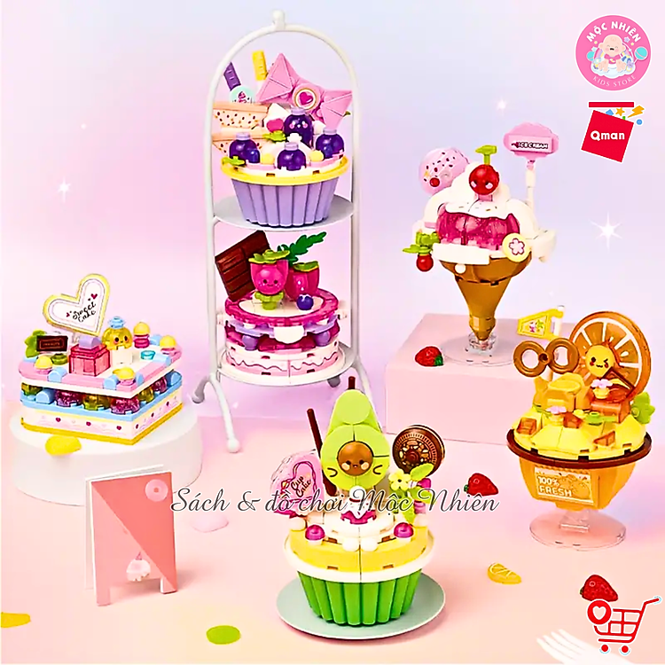Đồ Chơi Lắp Ráp Qman 35019 - Món Tráng Miệng Chính hãng Ưu đãi - Hình ảnh 4