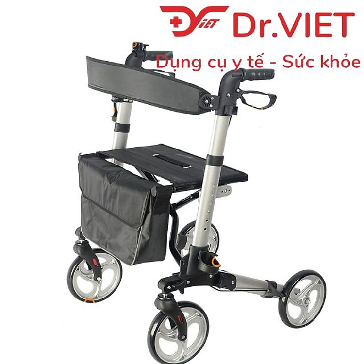 Khung tập đi Lucass W-89 có đèn LED, giá cắm gậy, chuông và khay đựng nước.