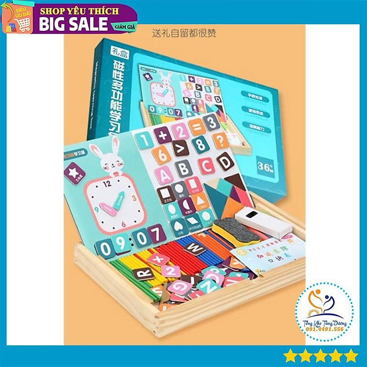 Hộp đồ chơi toán học kèm đồng hồ Chính hãng Giá tốt - Hình ảnh 4