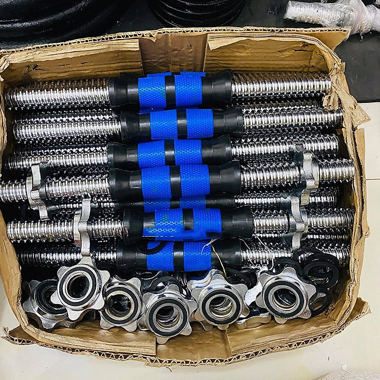 Đòn tạ tay 35cm có khóa giữ tạ